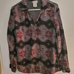 Dickies Red and Black Patterned Shirt